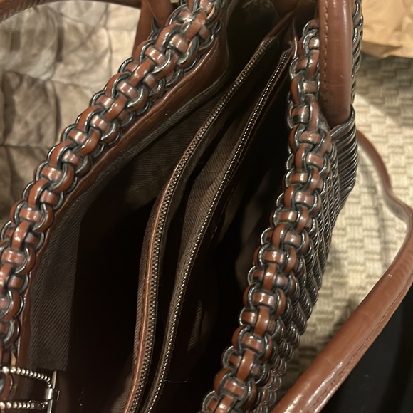 Brown Woven Shoulder Bag - Picture 4 of 5
